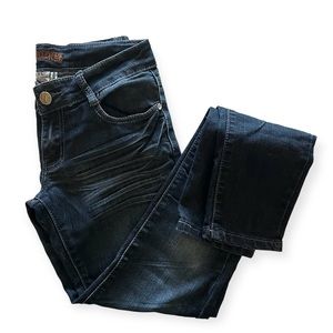 Free Culture-Jeans-Straight leg-embroidered back pockets-EUC-Sz 3